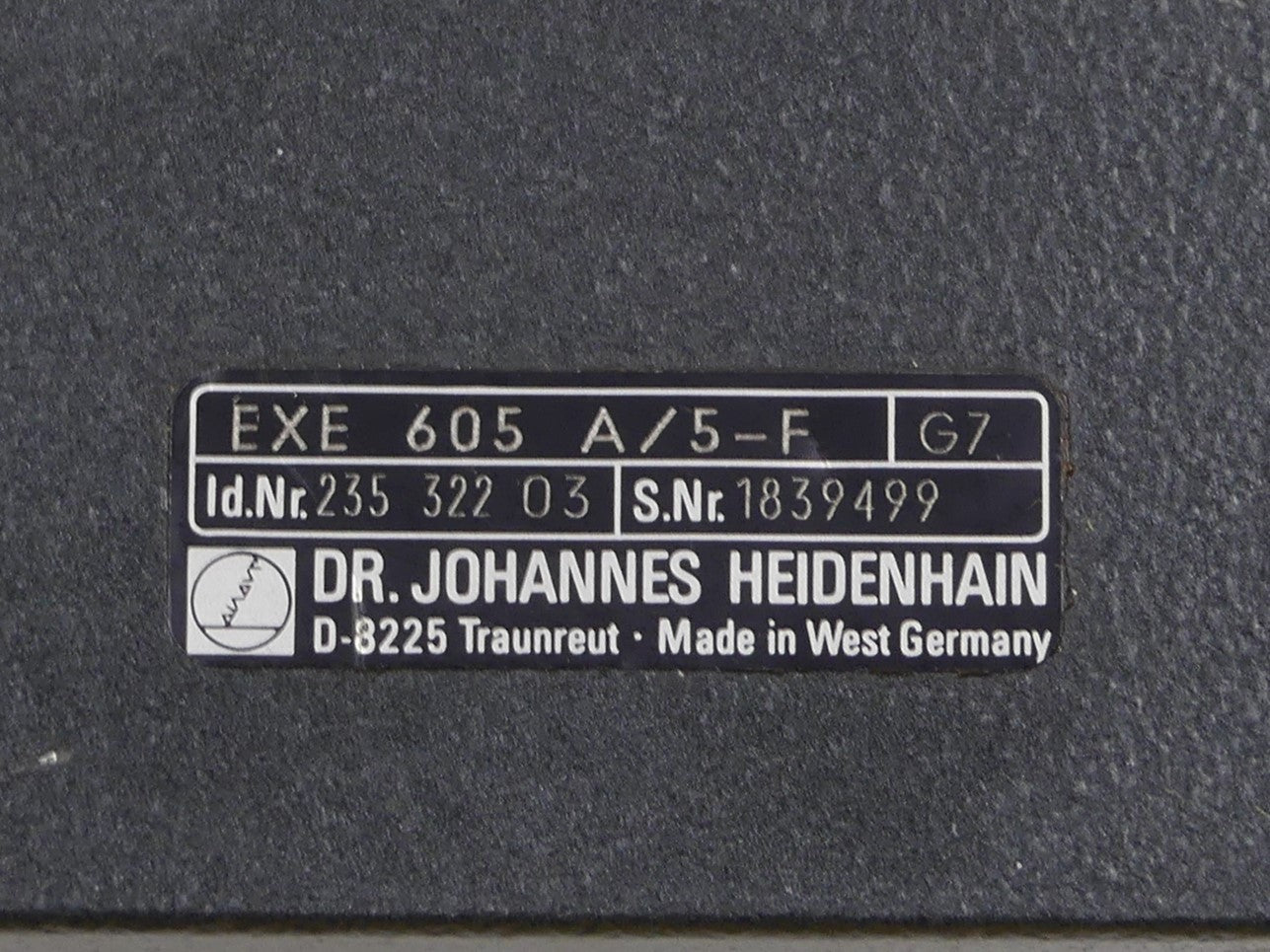 Heidenhain 605 A/5-F