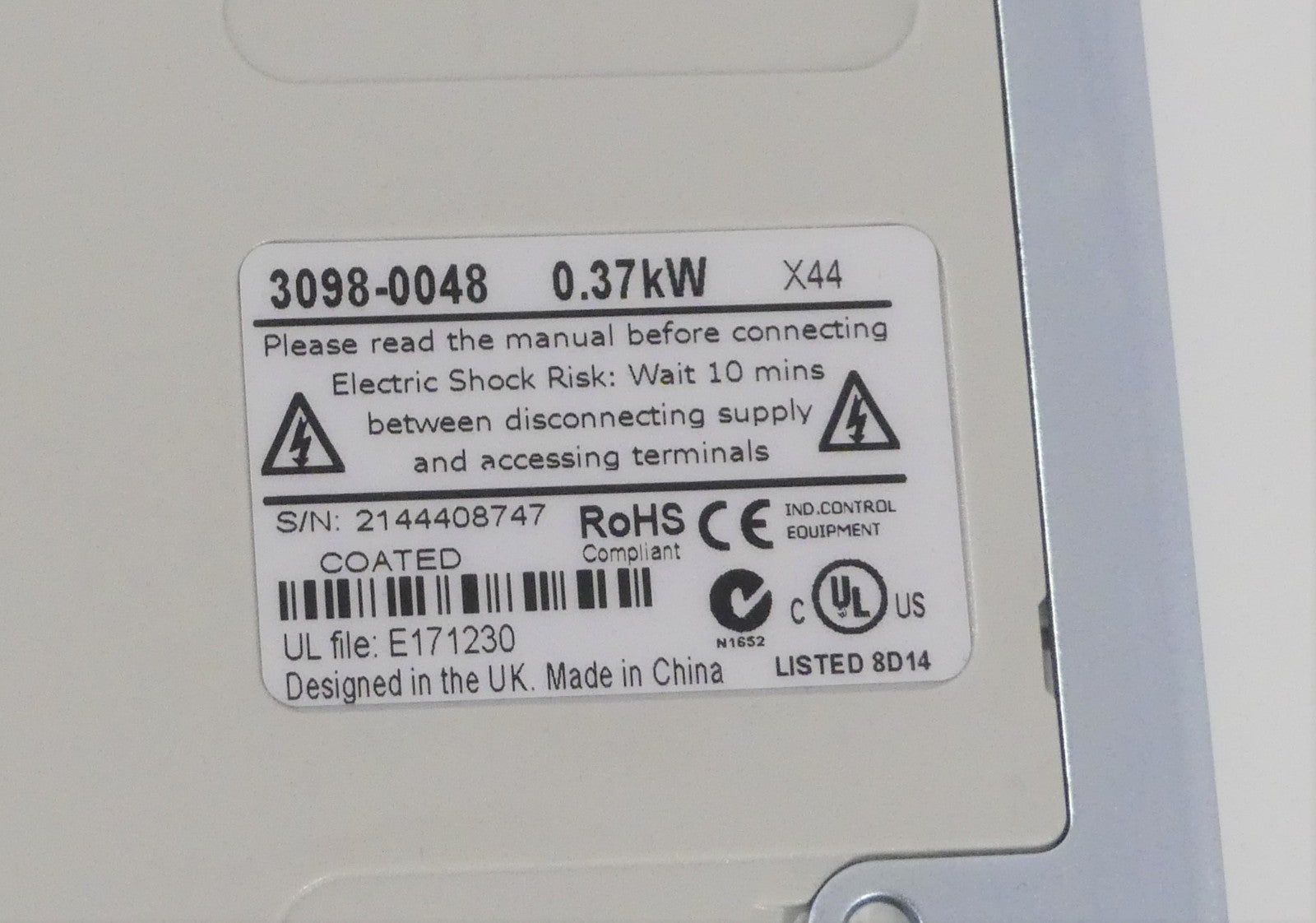 Emerson Control Techniques Unidrive SP0401 + STDY09