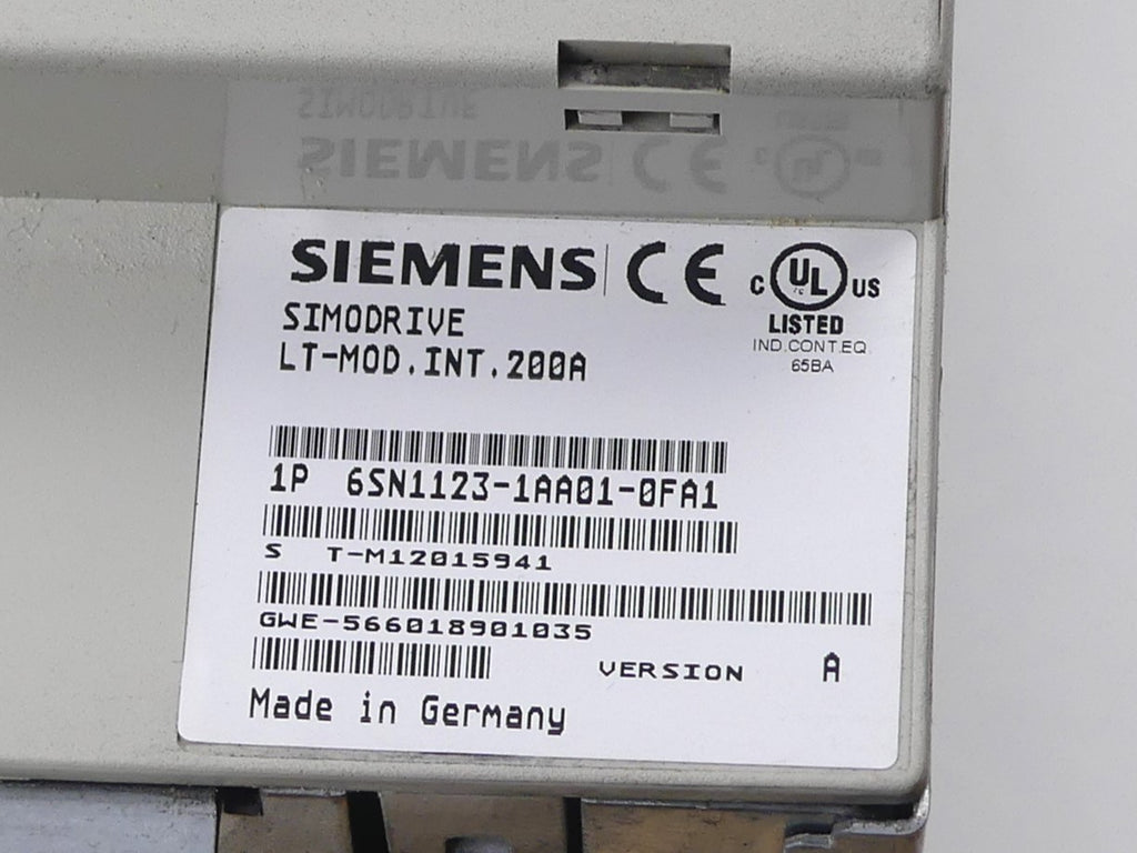 Siemens 6SN1123-1AA01-0FA1   version:A