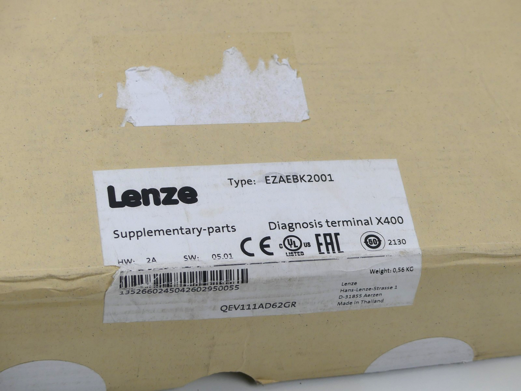 LENZE EZAEBK2001 Diagnosis terminal X400 Supplementary NEU