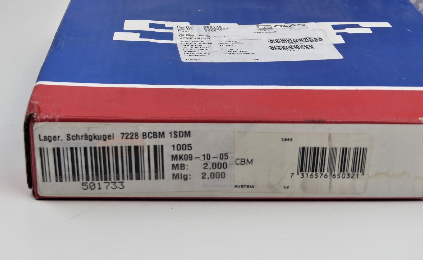 SKF Schrägkugel 7228 BCBM