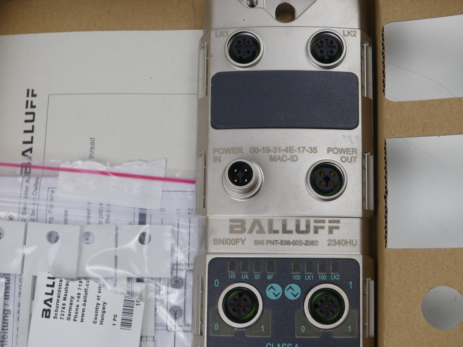 Balluff Netzwerk-Modul BNI00FY BNI PNT-538-005-Z063