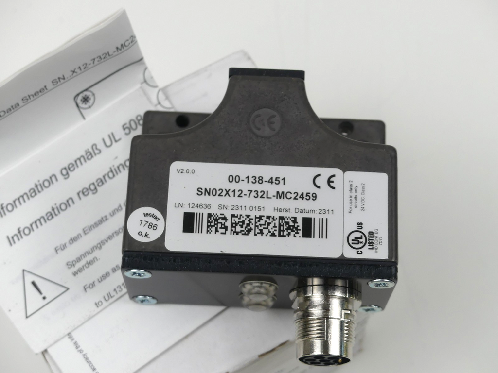Euchner SN02X12-732L-MC2459 Näherungsreferenzschalter 126458
