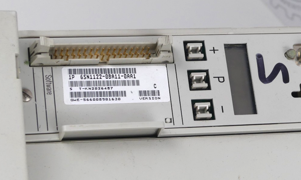 Siemens 6SN1123-1AA01-0FA1   version:A + 6SN1122-0BA11-0AA1