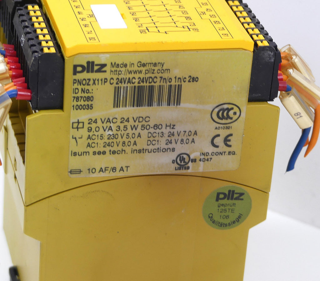 Pilz PNOZ X11P C 24VAC 24VDC 7n/o 1n/C 2So, 787080
