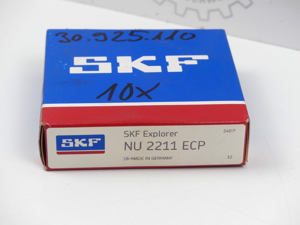 SKF Zylinderrollenlager NU2211 ECP Innen-Ø 55 mm Außen-Ø 100 mm Breite25 mm