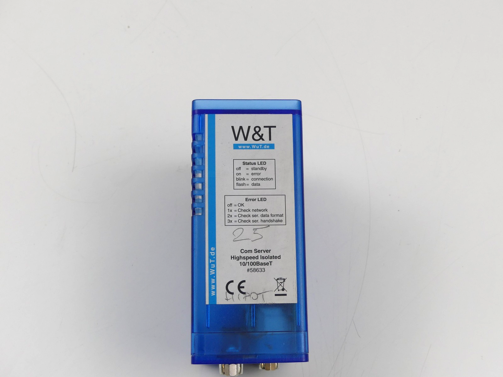 W&T 58633 Com Server Highspeed Isolated 10/100BaseT
