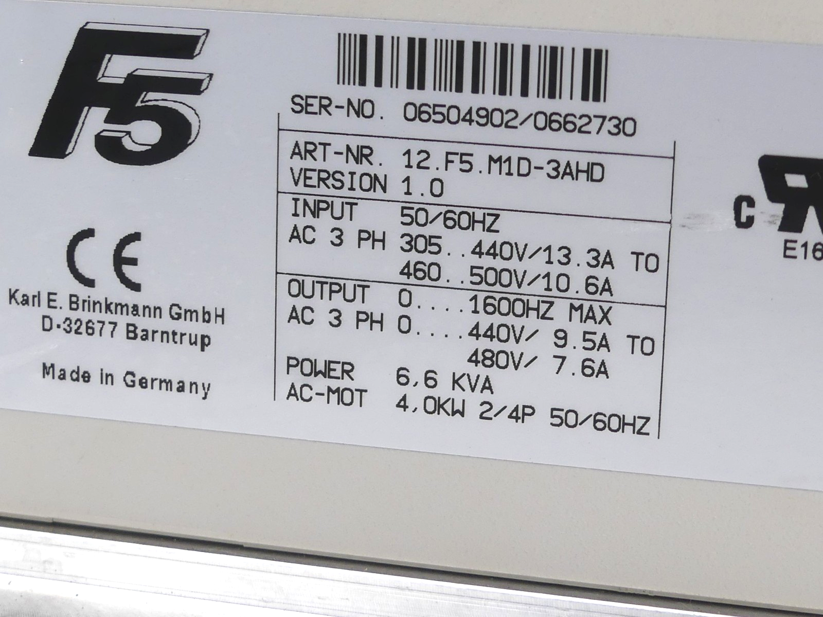 KEB F5 12.F5.M1D-3AHD ( leicht beschädigt )