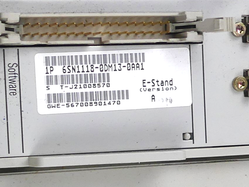 Siemens 6SN1123-1AA01-0FA1   version:A + 6SN1118-0DM13-0AA1