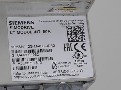 Siemens 6SN1123-1AA00-0DA2  version: A