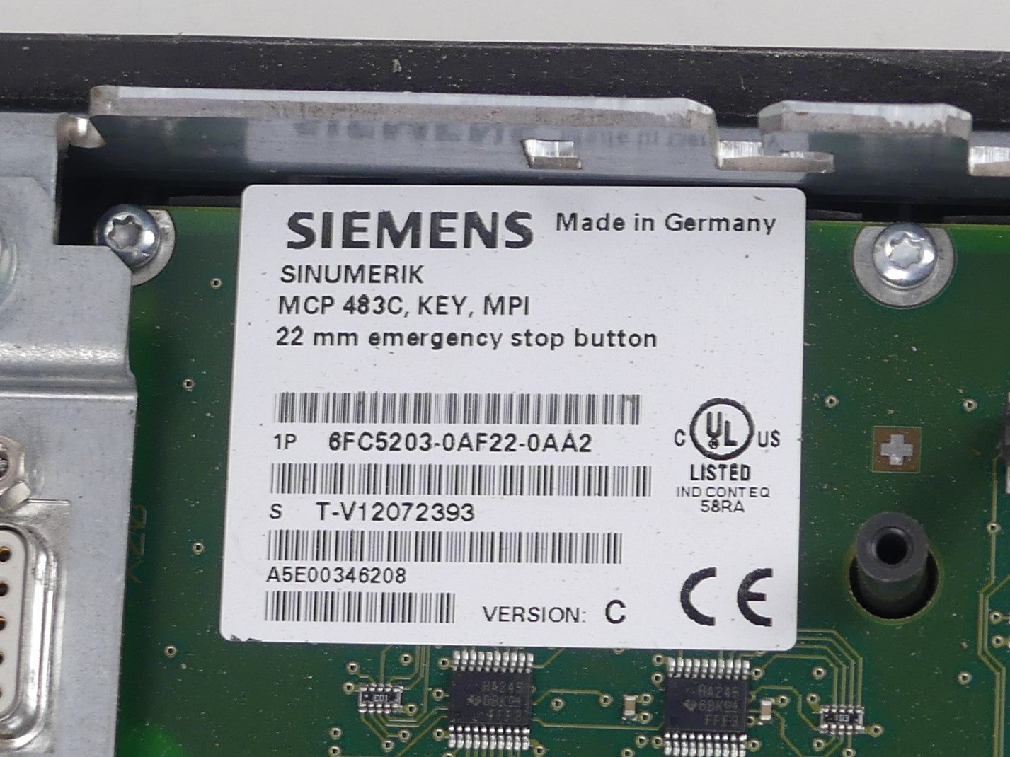 Siemens 6FC5203-0AF22-0AA2 version:C
