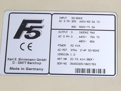 KEB F5 20.F5.A1H-38DF