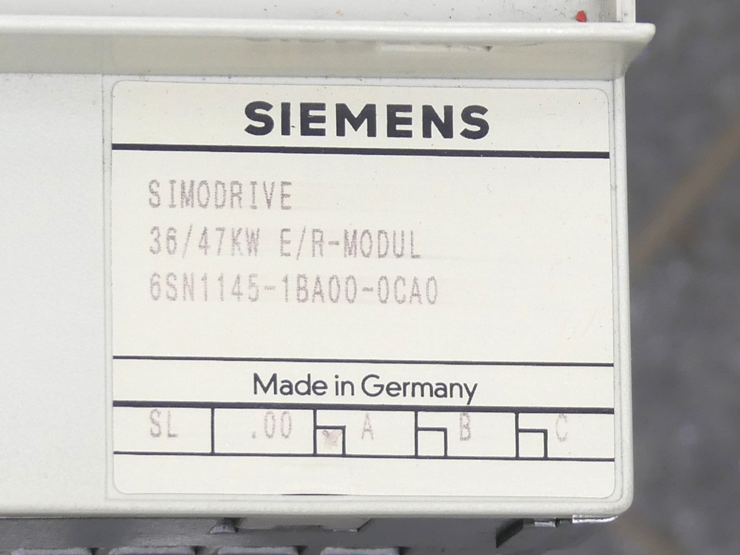 Siemens 6SN1145-1BA00-0CA0