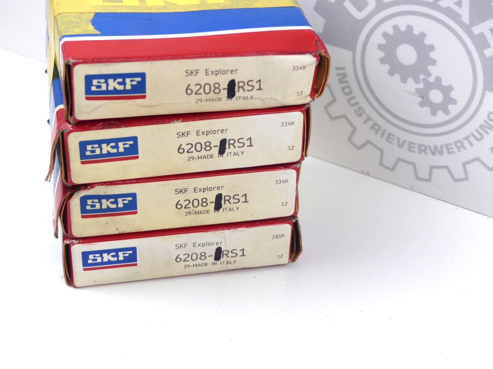 4x SKF 6208-RS1