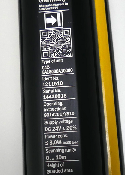 Sick Sicherheitslichtvorhang  C4C-SA18030A10000 + EA18030A10000
