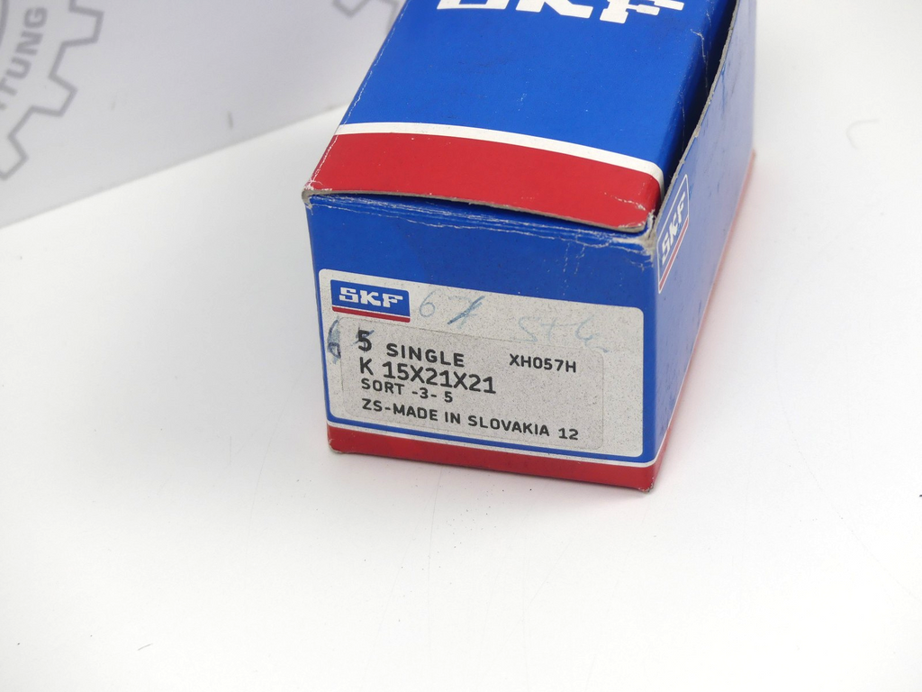 SKF K15X21X21/SORT-3-5 SKF 15 x 21 x 21 mm NEEDLE ROLL. (6 stück)