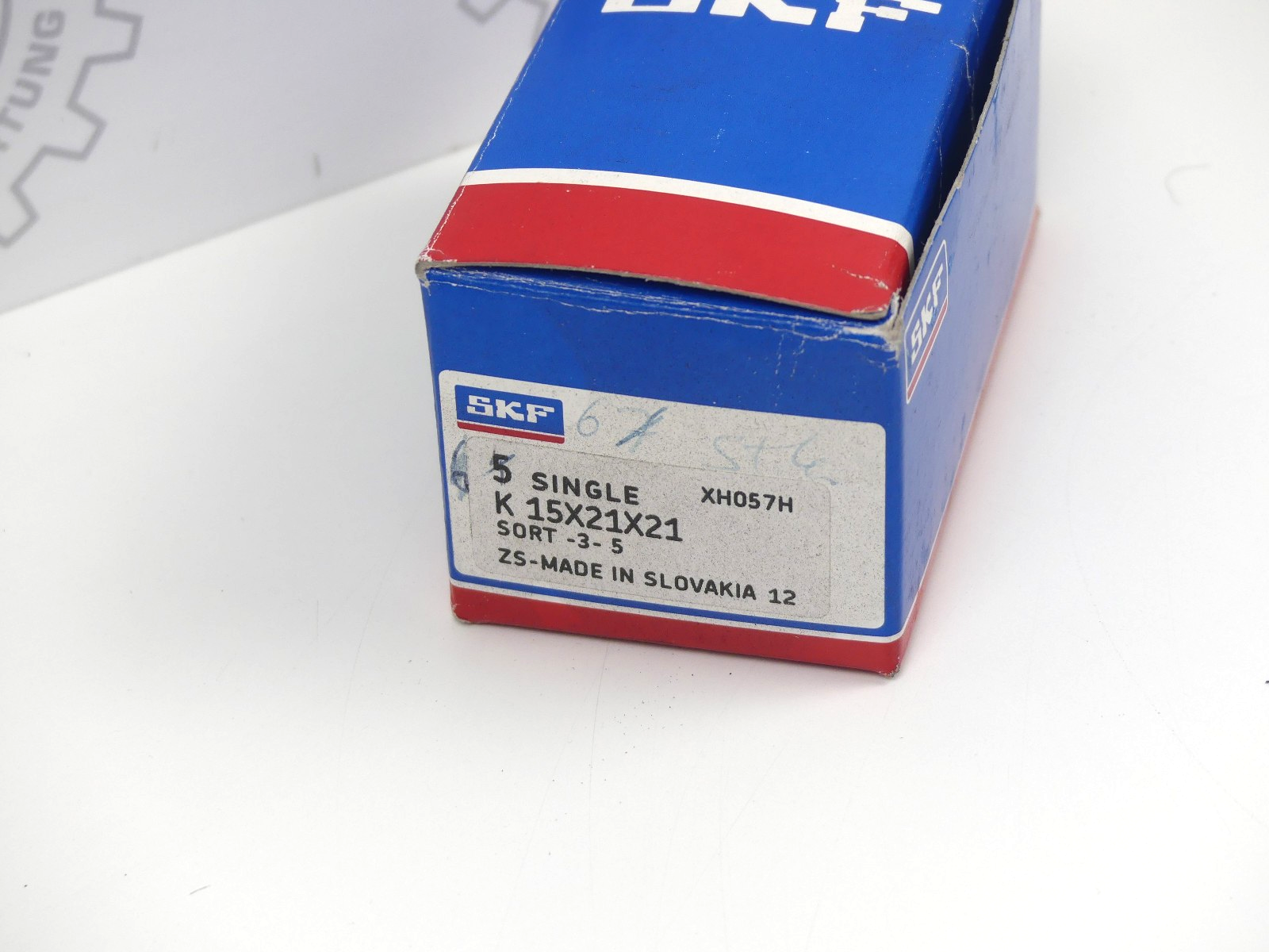 SKF K15X21X21/SORT-3-5 SKF 15 x 21 x 21 mm NEEDLE ROLL. (6 stück)
