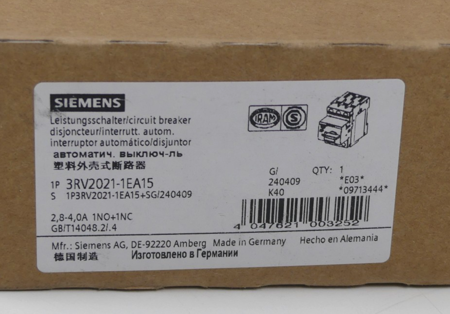 Siemens  3RV20211EA15 / RV2021-1EA15