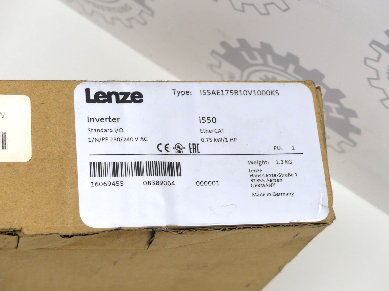 Lenze I550 Inverter EtherCAT I55AE175B10V1000KS