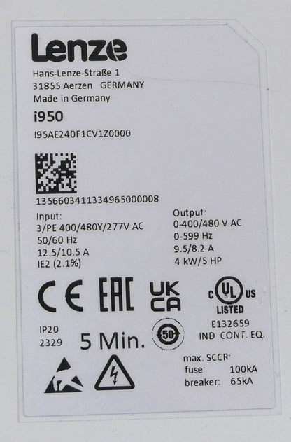 Lenze I95AE240F1CV1Z0000 Servowechselrichter