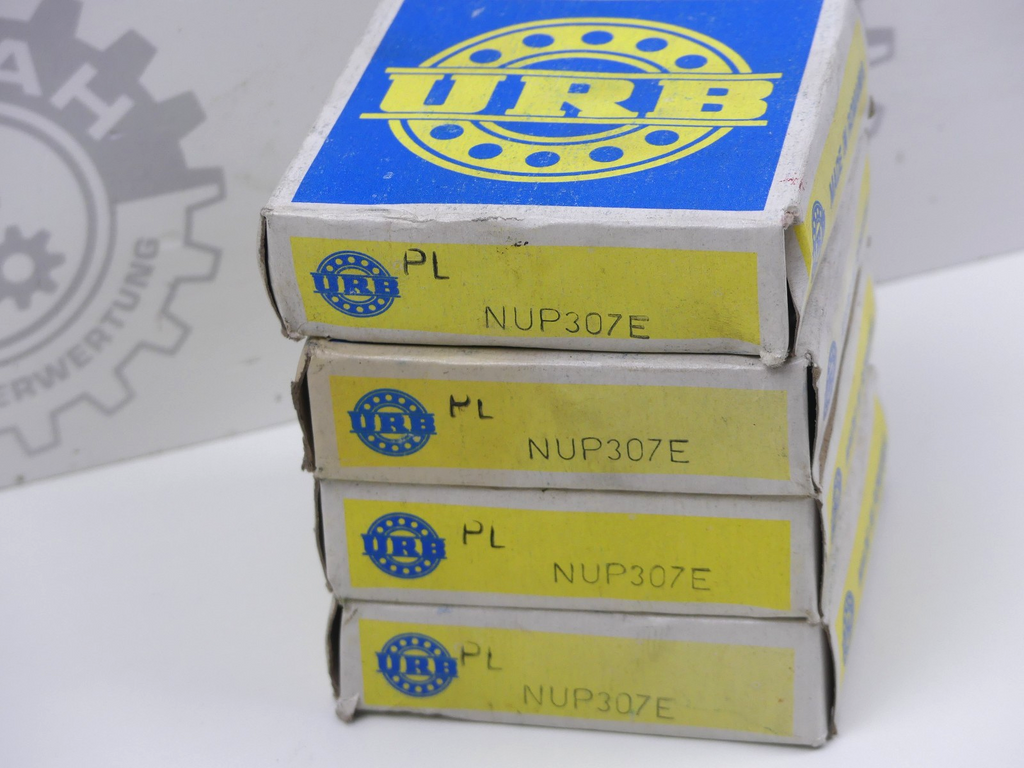 4x URB Zylinderrollenlager NUP307 E Cylindrical roller bearing