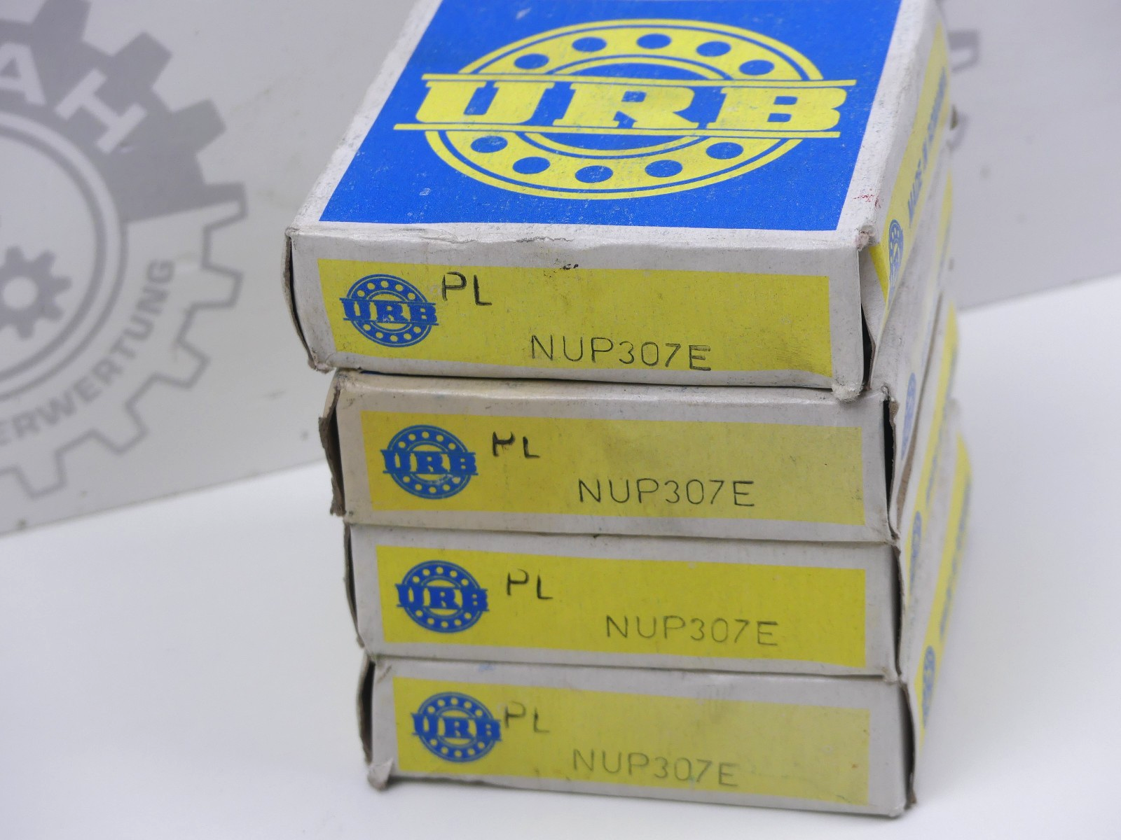 4x URB Zylinderrollenlager NUP307 E Cylindrical roller bearing