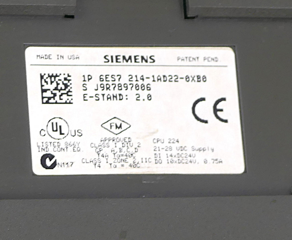 Siemens 6ES7214-1AD22-0XB0