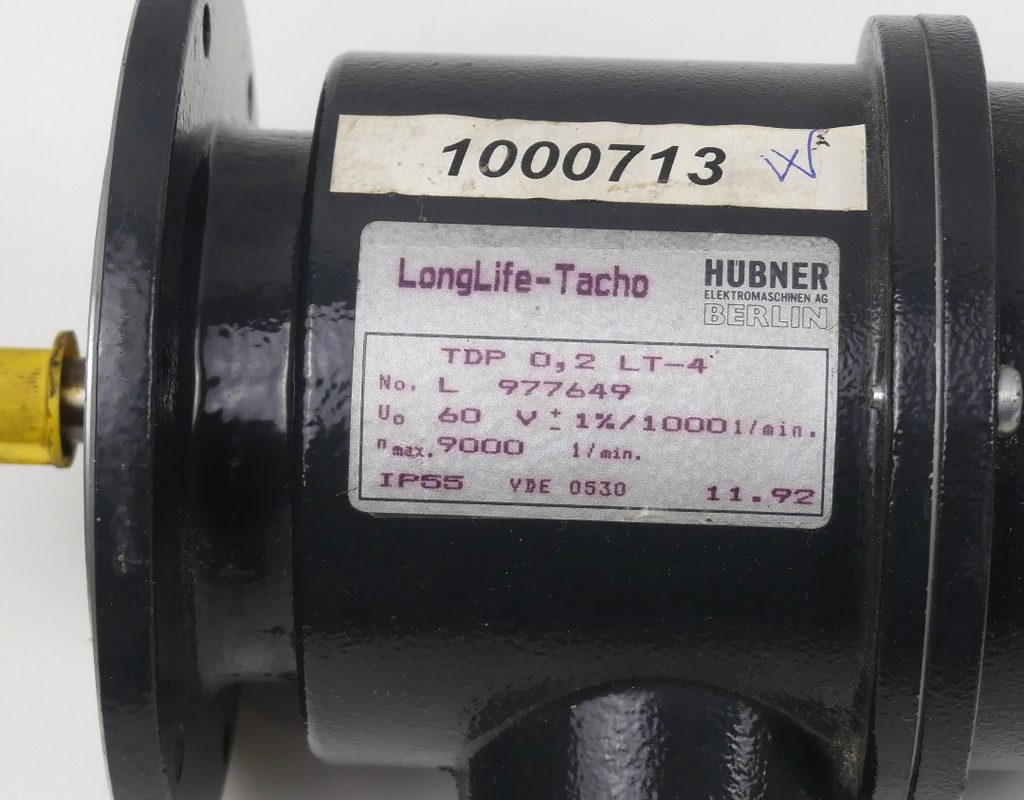 Hübner TDP 0,2 LT-4 Tachogenerator