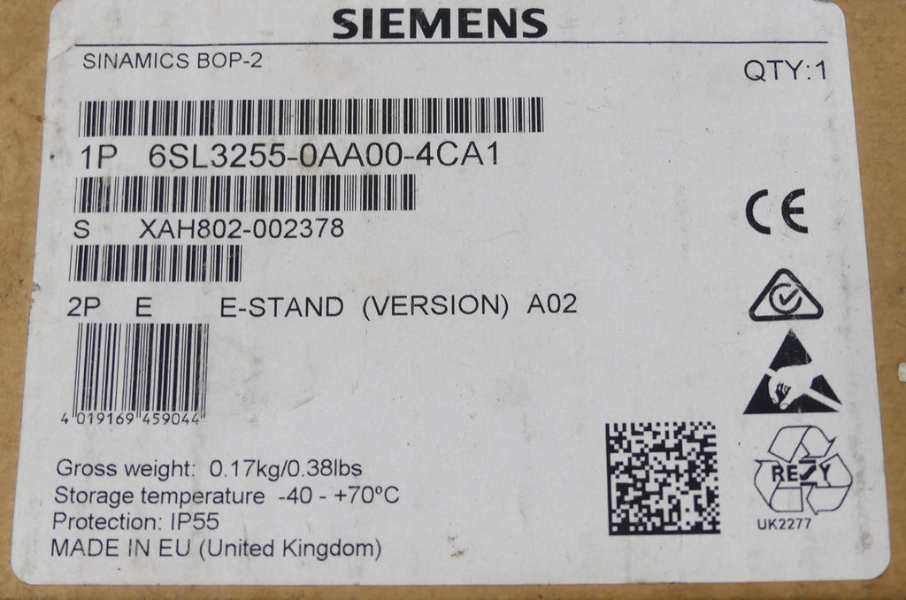SIEMENS 6SL3255-0AA00-4CA1