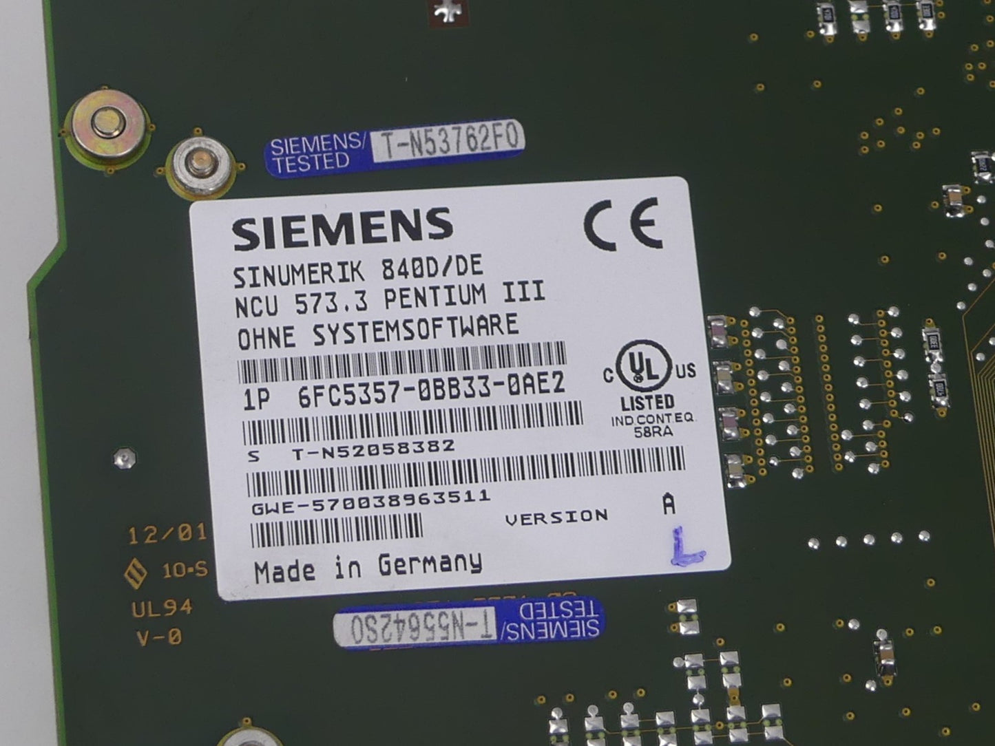 Siemens 6FC5357-0BB33-0AE2 Sinumerik