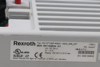 REXROTH MV-IC**VEP-RB001 3800 _566_537 - Operator Panel; R911338524 HI1