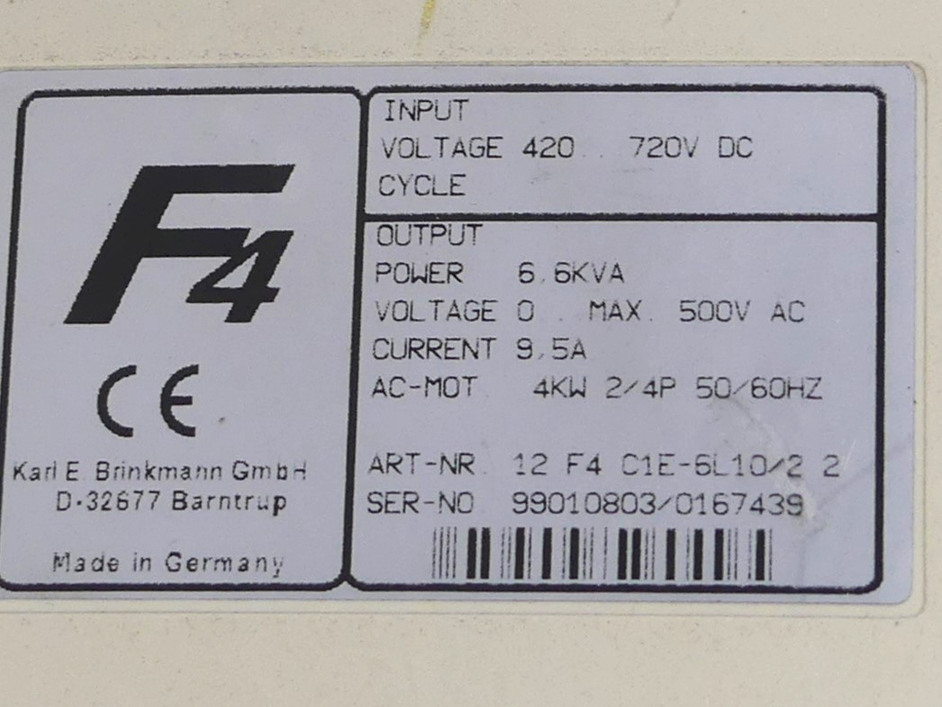 KEB F4 Frequenzumrichter 12.F4.C1E-6L10/2.2