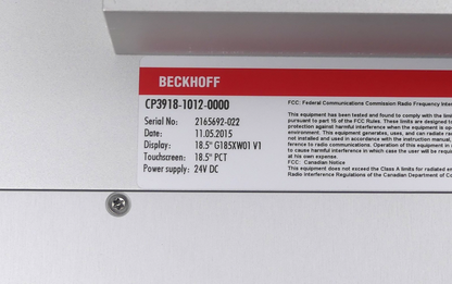 Beckhoff CP3918-1012-0000   UNBENUTZT