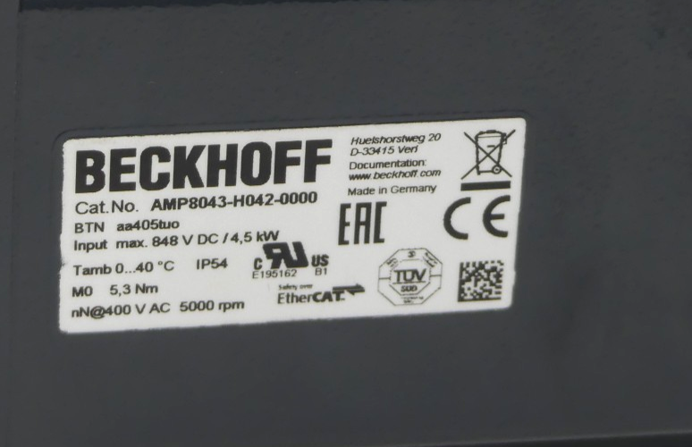 Beckhoff AMP8043-H042-0000