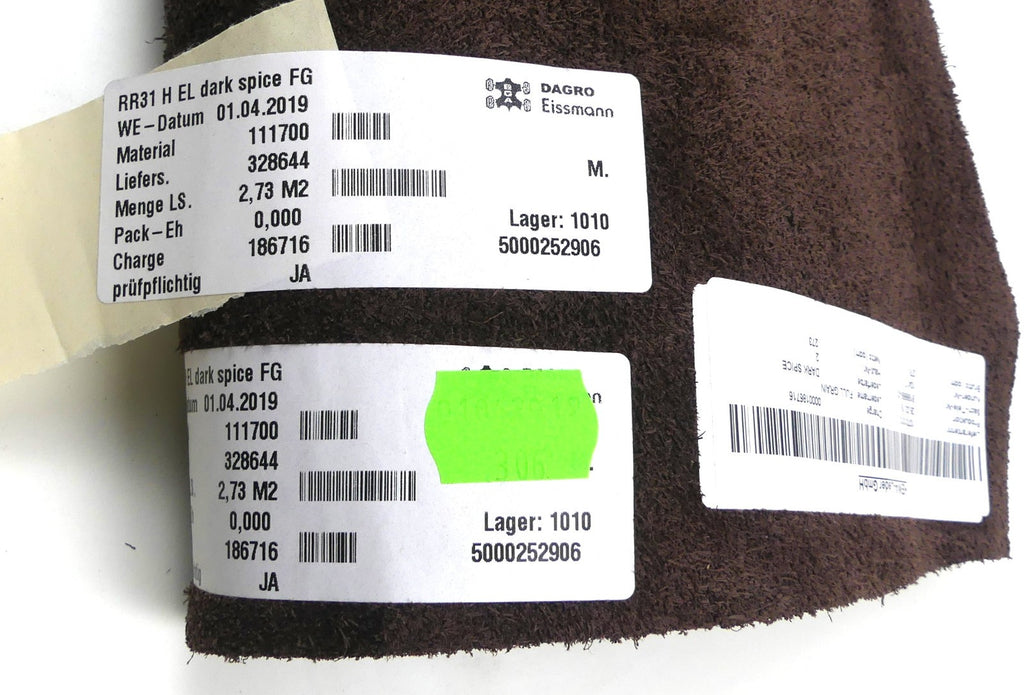 Leder 2,73m2   FULL GRAIN lederfarbe DARK SPICE(braun farbe)
