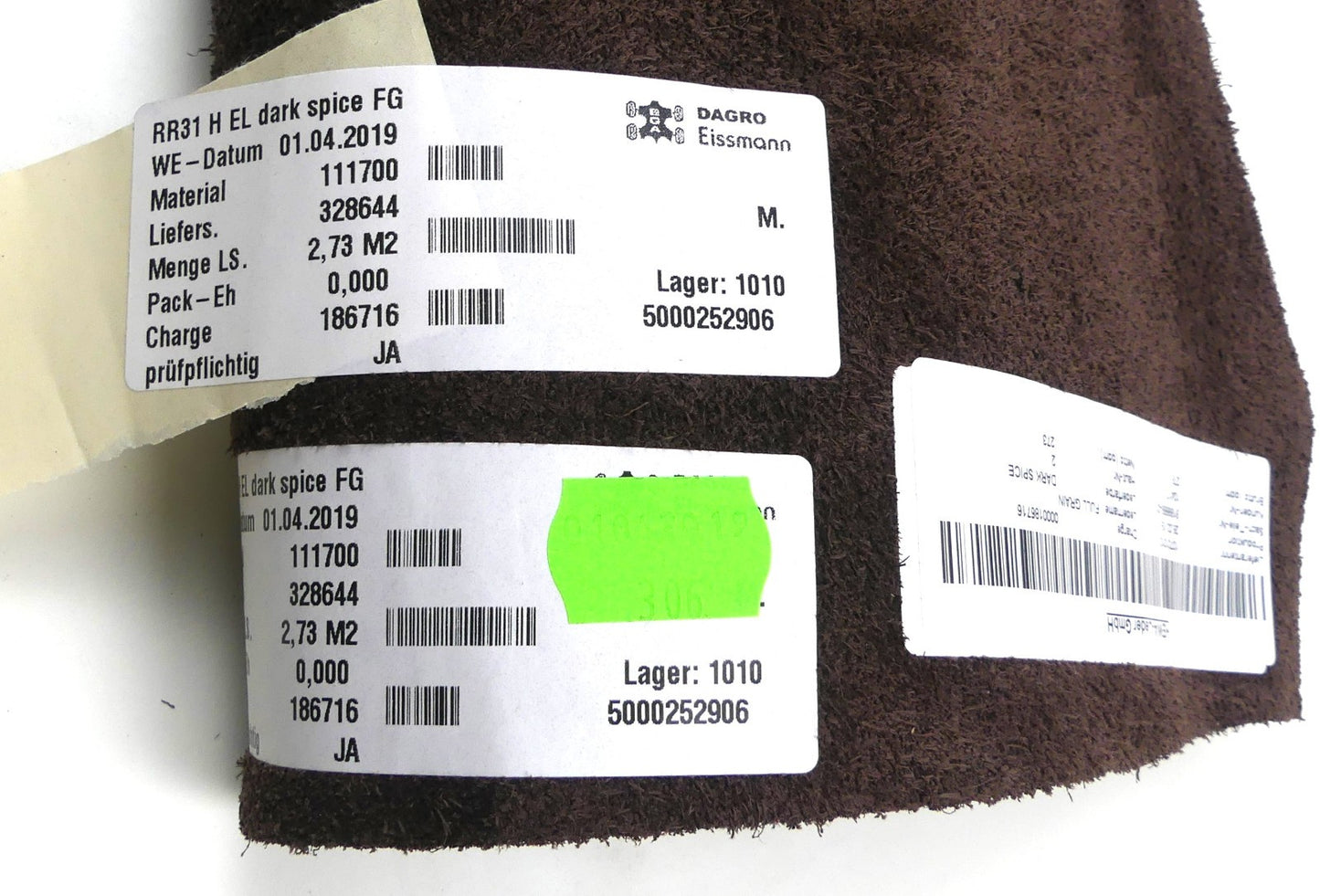 Leder 2,73m2   FULL GRAIN lederfarbe DARK SPICE(braun farbe)