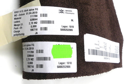 Leder 2,73m2   FULL GRAIN lederfarbe DARK SPICE(braun farbe)