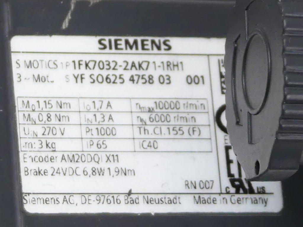 Siemens 1FK7032-2AK71-1RH1