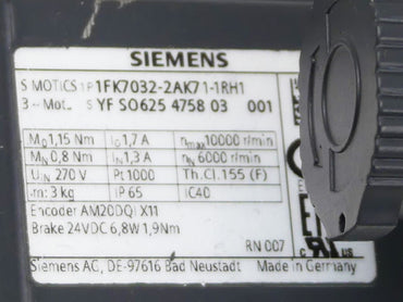 Siemens 1FK7032-2AK71-1RH1