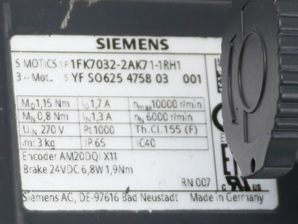Siemens 1FK7032-2AK71-1RH1