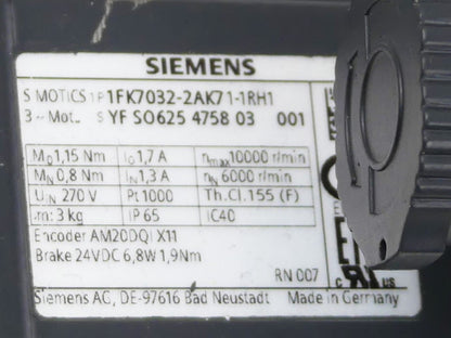 Siemens 1FK7032-2AK71-1RH1