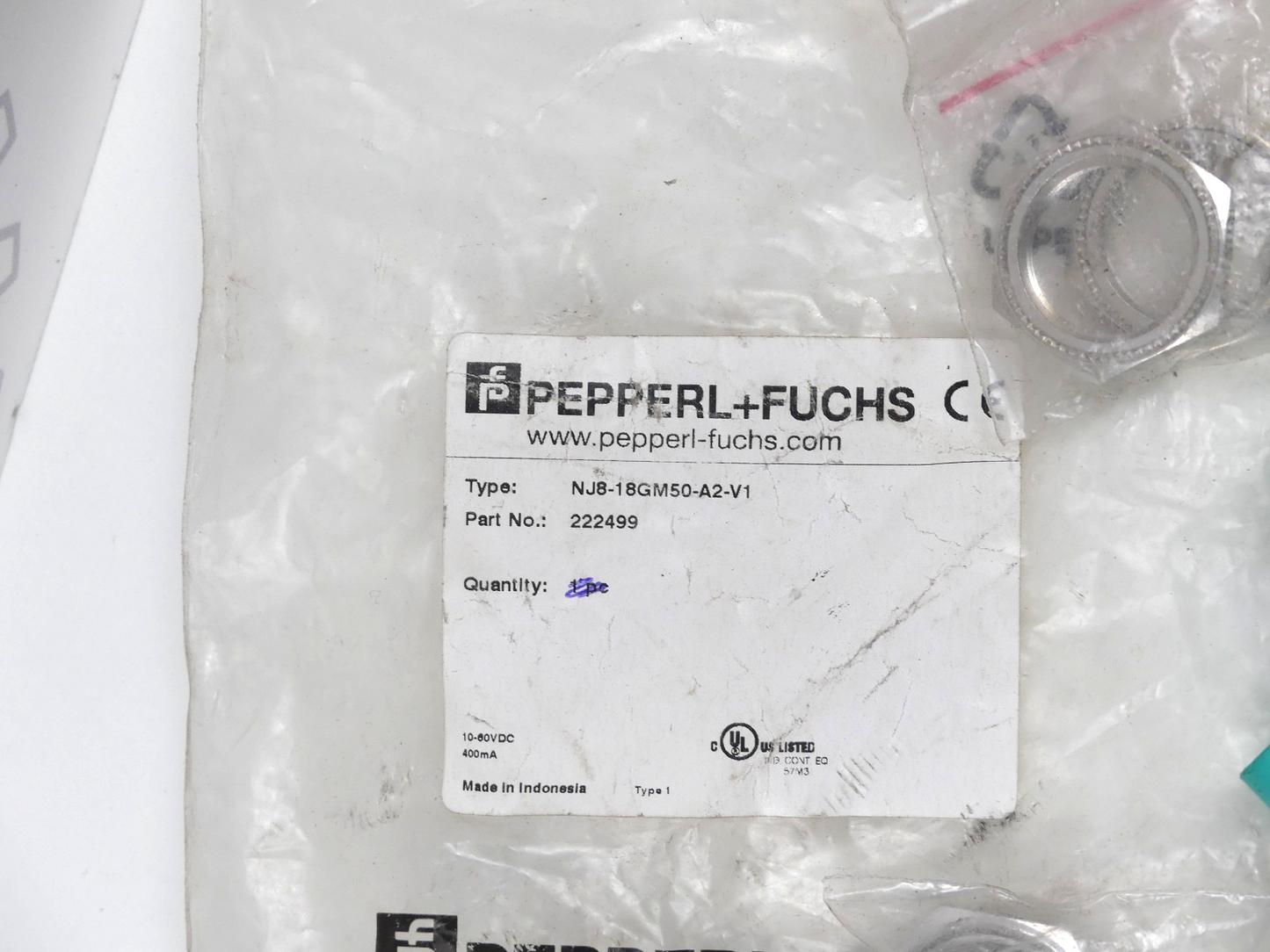 2x Pepperl+Fuchs Näherungsinitiator NJ8-18GM50-A2-V1