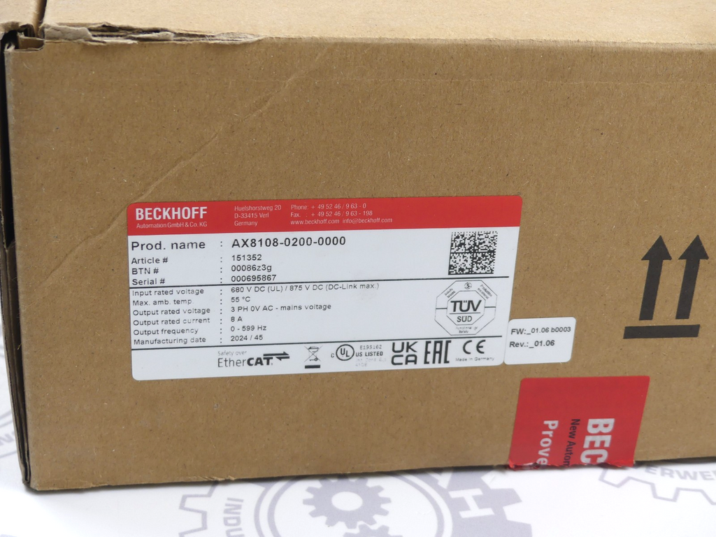 BECKHOFF AX8108-0200-0000