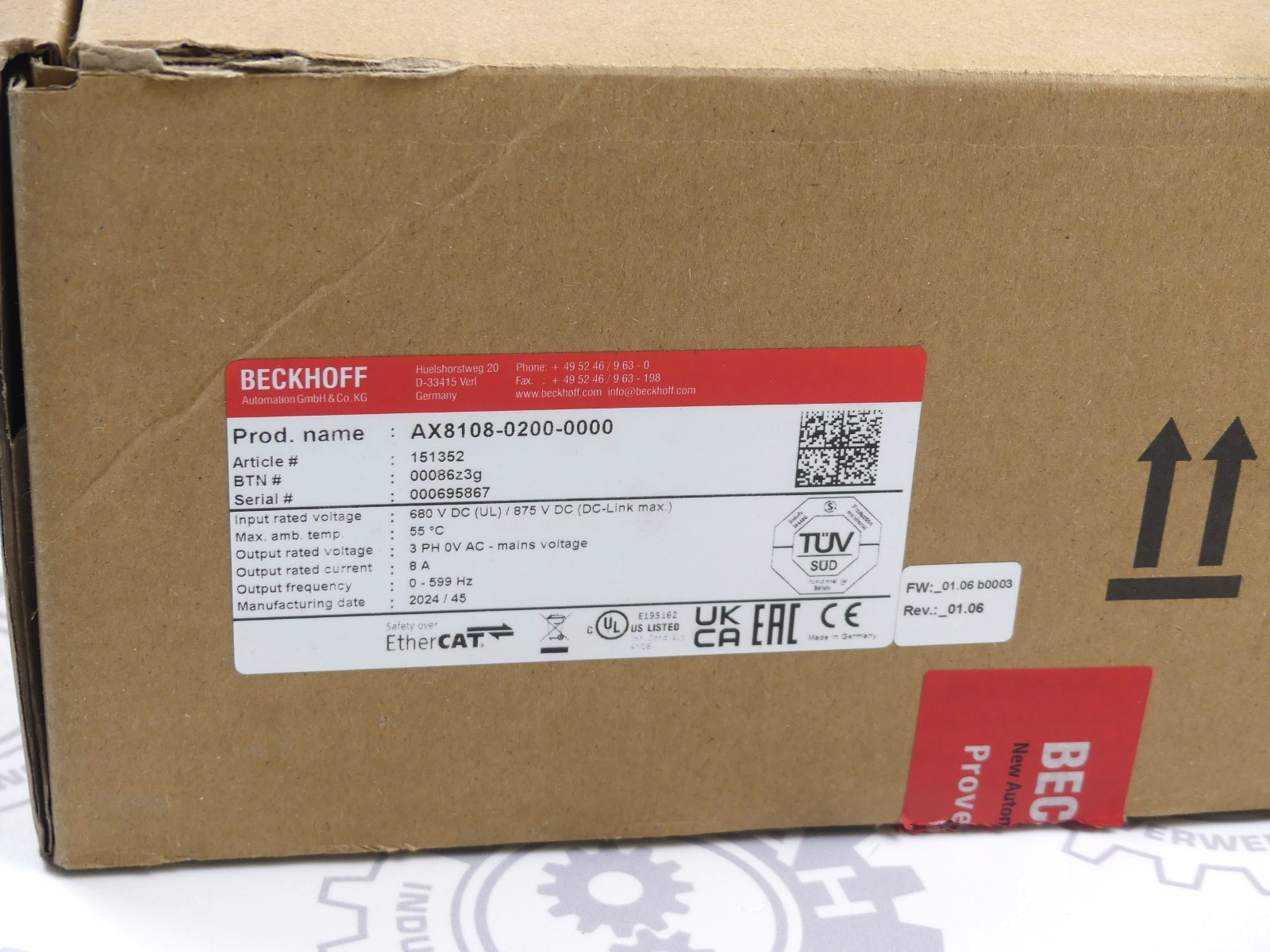 BECKHOFF AX8108-0200-0000