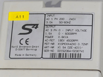 KEB S4 Combivert  X1.S4.D2E-4011