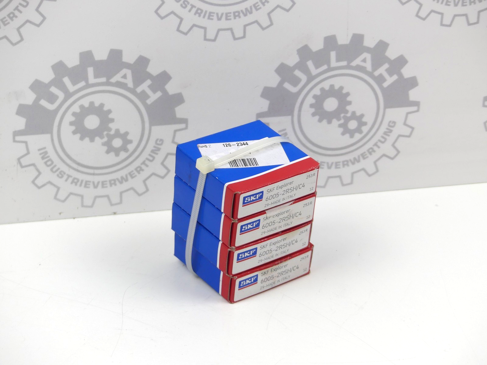 4x SKF 6005-2RSH/C4 Rillenkugellager 25x47x12 mm
