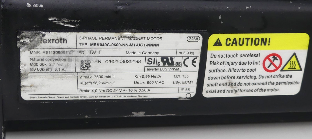 Rexroth MSK040C-0600-NN-M1-UG1-NNNN