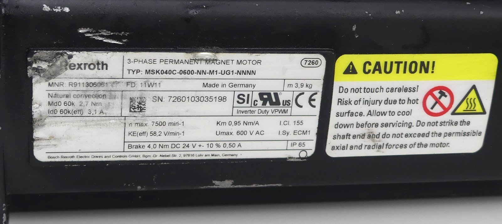 Rexroth MSK040C-0600-NN-M1-UG1-NNNN
