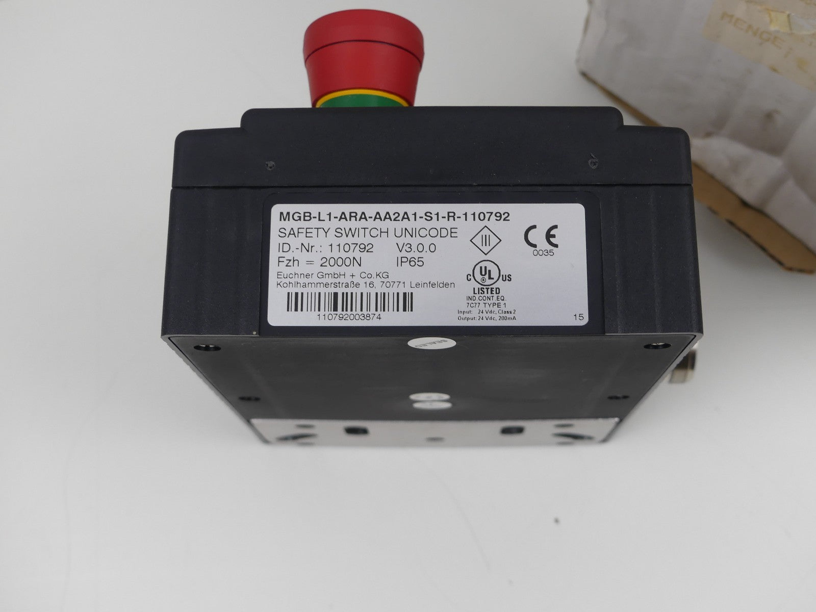 Euchner MGB-L1-ARA-AA2A1-S1-R-110792 NEU