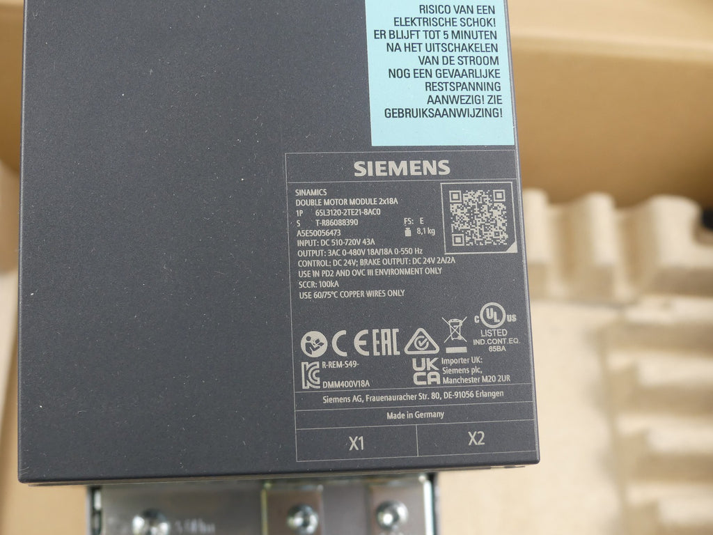 Siemens Sinamics 6SL3120-2TE21-8AC0 / Neuwertig
